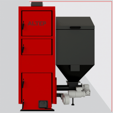 Котел твердотопивный ALTEP KT-2ESHN - 27 кВт правый бункер (Duo Pellet N)