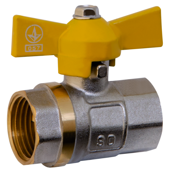 Кран кульовий SD газ 3/4 " метелик ВВ