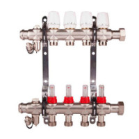 Колекторна група для теплої підлоги SD Forte 1 " х8 нержавійка