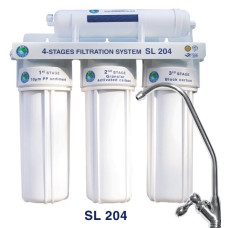 Система 4-х ступенчатой очистки Bio+systems SL204 с краником на мойку