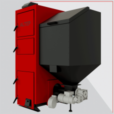 Котел твердопаливний ALTEP KT-2ESHN-27 кВт правий бункер (Duo Pellet N)