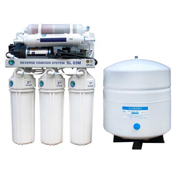 Система зворотного осмосу Bio + systems RO-50-SL03M-NEW (мембрана Filmtec ), насоса+мінерал.