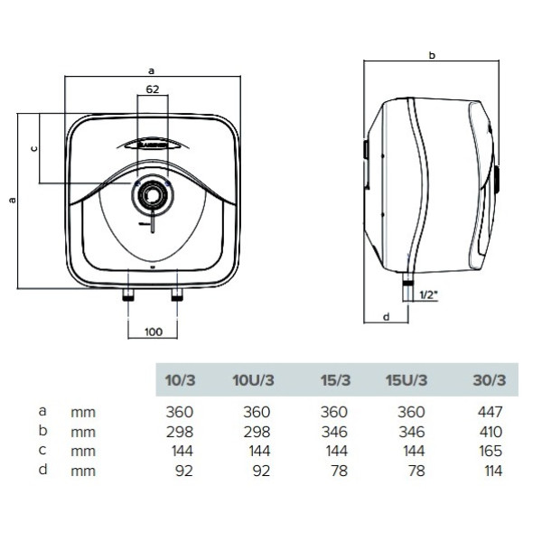 Бойлер ARISTON ANDRIS RS 10 U/3