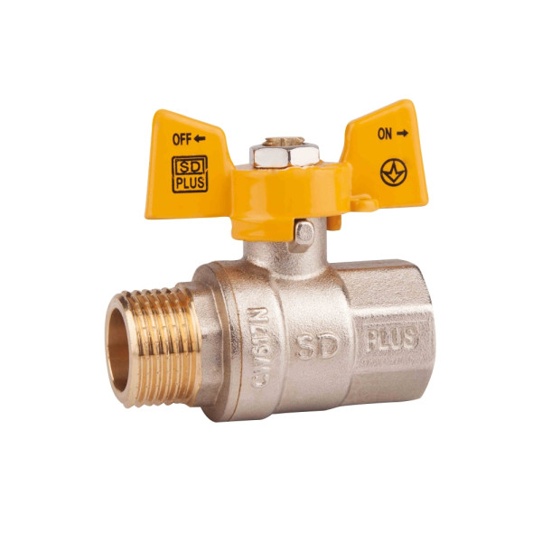 Кран SD Plus газ 3/4 " Pn 40 метелик ВН 