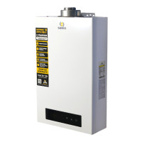 Газова колонка SABIO 12л white (JSP24-12FT05) турбо (з трубою)
