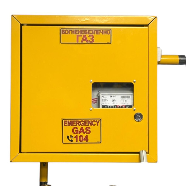 Ящик (шкаф) для счетчика газа и регулятора ШГРПО - 1Л-20х25-6/0,05 FE6-10-25 FES (M-G-1 1/4, 110мм. G1,6-G4)