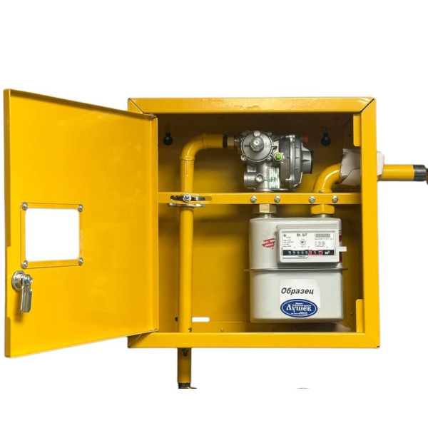 Ящик (шкаф) для счетчика газа и регулятора ШГРПО - 1Л-20х25-6/0,05 FE6-10-25 FES (M-G-1 1/4, 110мм. G1,6-G4)