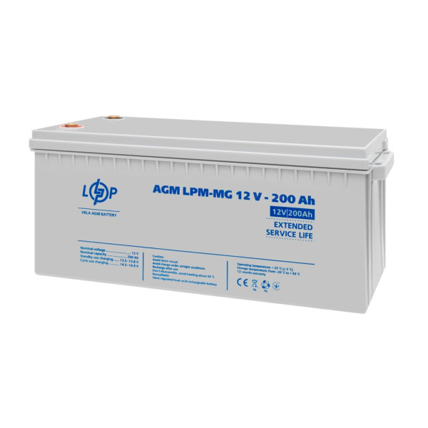 Акумулятор мультигелевий AGM LPM-MG 12V 200Ah Акумулятор мультигелевий AGM LPM-MG 12V 200Ah