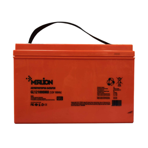 Аккумуляторная батарея MERLION GL121500M8 12 V 100 Ah Аккумуляторная батарея MERLION GL121500M8 12 V 100 Ah