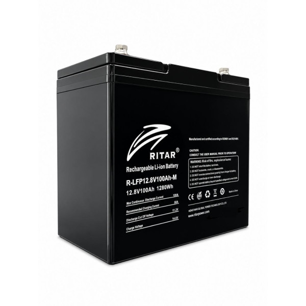 Акумулятор RITAR 12.8V 100Ah LiFePO4 