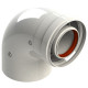 Колено 90° коаксиальное D=60/100 мм GROPPALLI (A31699) 