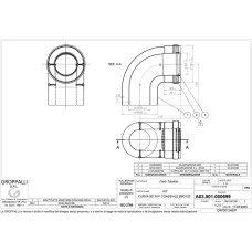 Колено 90° коаксиальное D=60/100 мм GROPPALLI (A31699) 