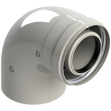 Колено 90° коаксиальное D=60/100 мм GROPPALLI (A38163) condens