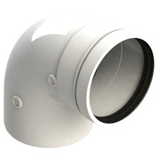Колено дымохода 90° D=100 мм GROPPALLI (BB5190) condens
