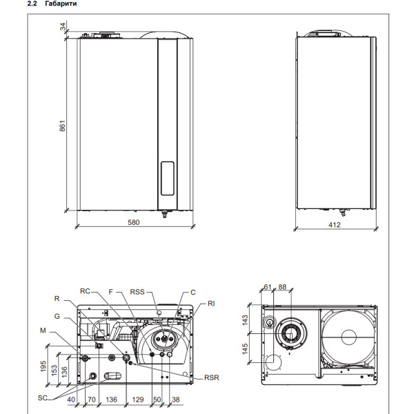 Котел газовий NOVA FLORIDA Orion Condensing KB 32