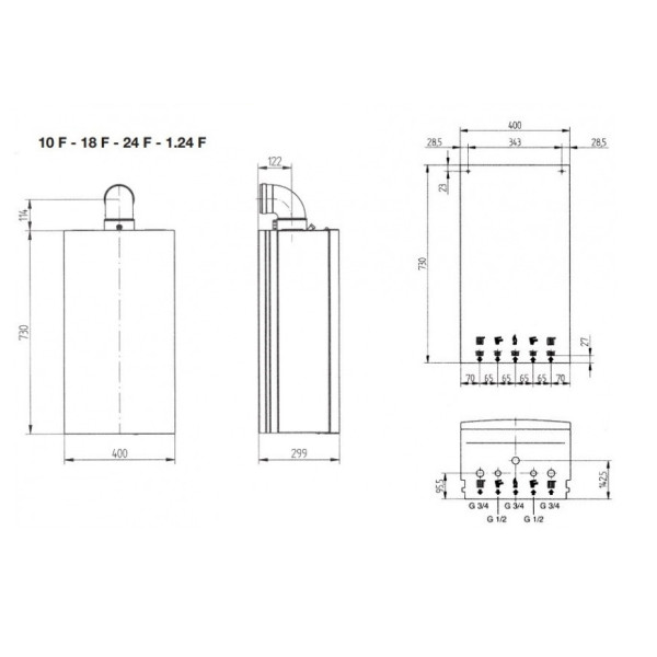 Котел газовий BAXI ECO 4S 24F