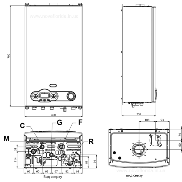 Котел газовый NOVA FLORIDA Delfis Condensing KRB 28 (с 3-ходовым клапаном)