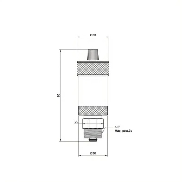 Повітровідвідник із клапаном SD Plus 1/2" 10 bar (SD28115) Повітровідвідник із клапаном SD Plus 1/2" 10 bar (SD28115)