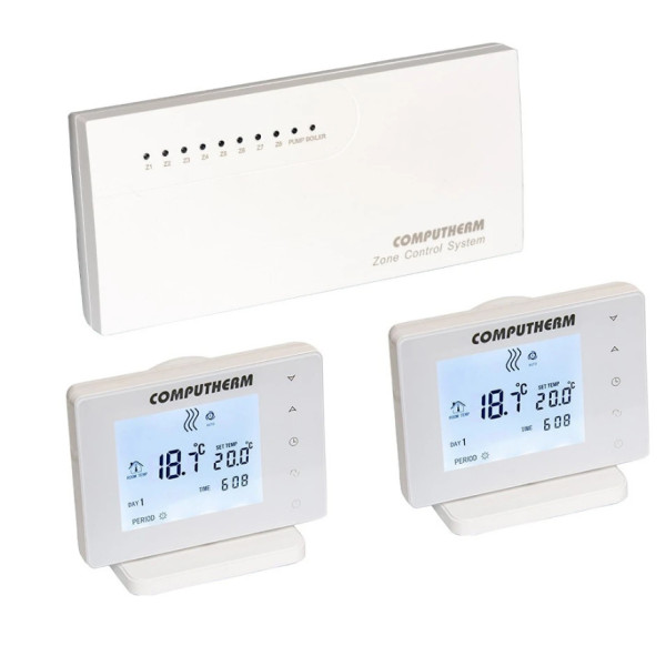 Бездротовий сенсорний багатозонний Wi-Fi терморегулятор COMPUTHERM E800RF