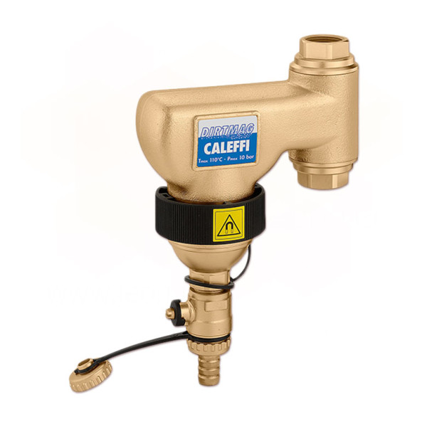 Магнітний фільтр (дешламатор) CALEFFI Dirtcal 1" 10 bar (546806) вертикальний