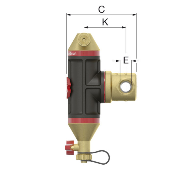 Сепаратор повітря і бруду Flamco Clean Smart 1" (30043)