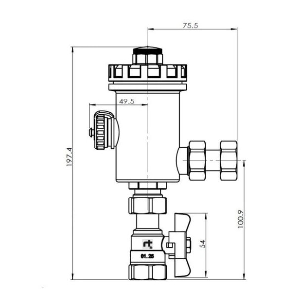 Магнітний фільтр (дешламатор) THERMO ALLIANCE Standart 3/4" 4 bar (SF129W20) універсальний Магнітний фільтр (дешламатор) THERMO ALLIANCE Standart 3/4" 4 bar (SF129W20) універсальний