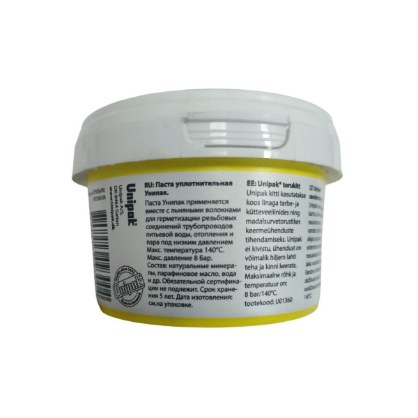 Паста UNIPAK для уплотнения резьбовых соединений 360 грамм Паста UNIPAK для уплотнения резьбовых соединений 360 грамм